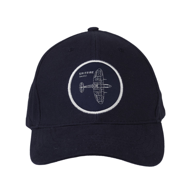 Spitfire blueprint embroidered baseball cap hat front